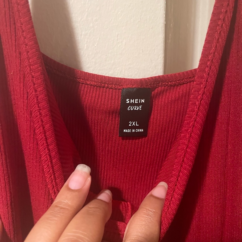 SHEIN Unity Plus Half Button Cami Dress - Picture 7 of 8